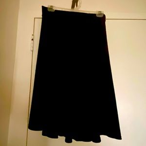 Blackmillk- Black Velvet Pocket Midi Skirt - size medium